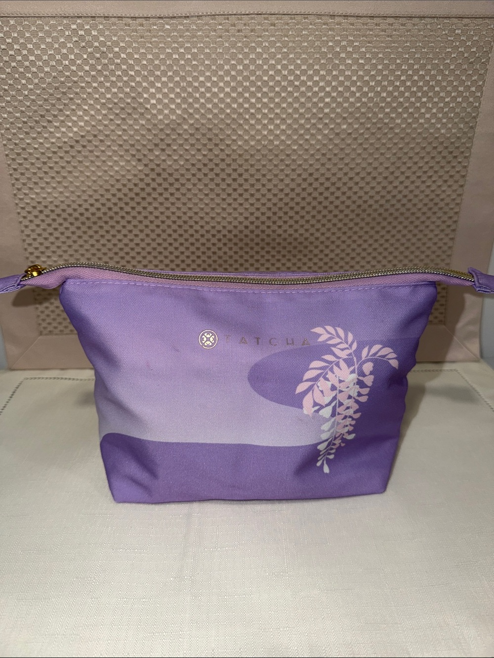 TATCHA Lavender Make up Bag